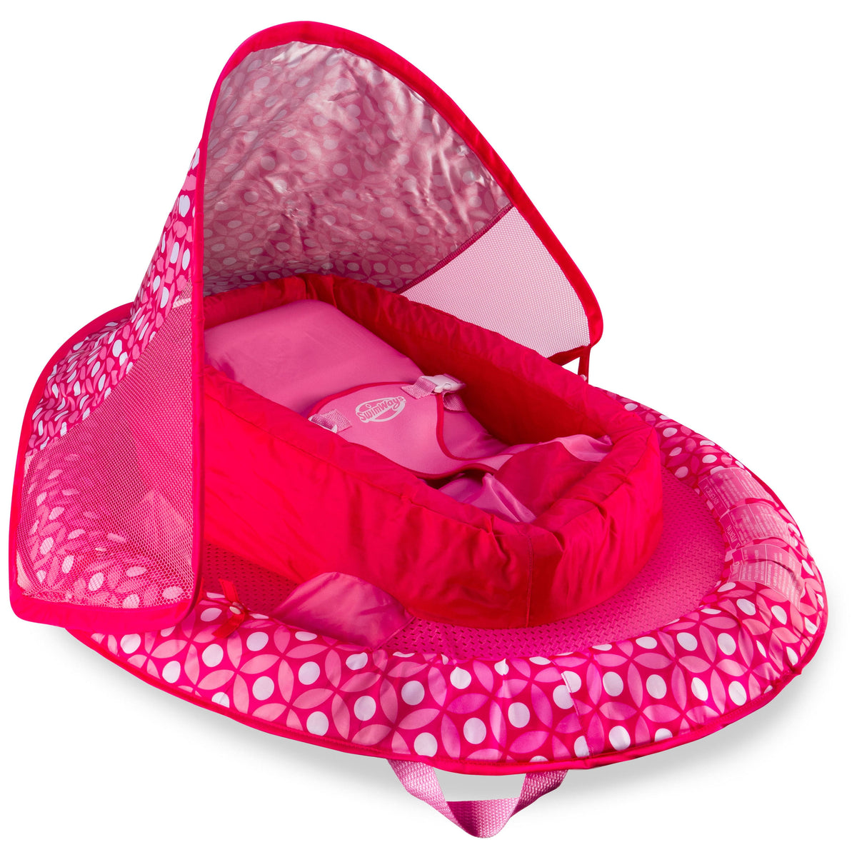 Swimways Baby Infant Spring Float Canopy - Pink - image 1