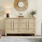 55-Inch Rustic Wood Farmhouse Buffet Cabinet with Ample Storage - image 2