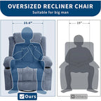 Recliner Chair, Rocking Chairs with Massage and Heat, Side Pockets and Cup Holder - image 17