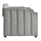 iNSPIRE Q Modern Chareau Glam Grey Velvet Daybed - image 16