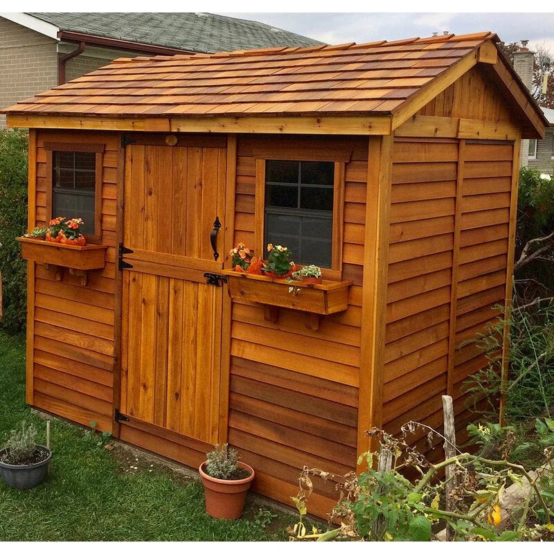 Cabana 9 ft. W x 6 ft. D Wooden Storage Shed - image 1