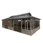 28 Ft. W x 15.5 FT. D Solid Wood Patio Gazebo - image 4