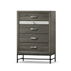 Contemporary Grey 6-Piece Platform Bedroom Set by Furniture of America - Heinisk Collection - image 14