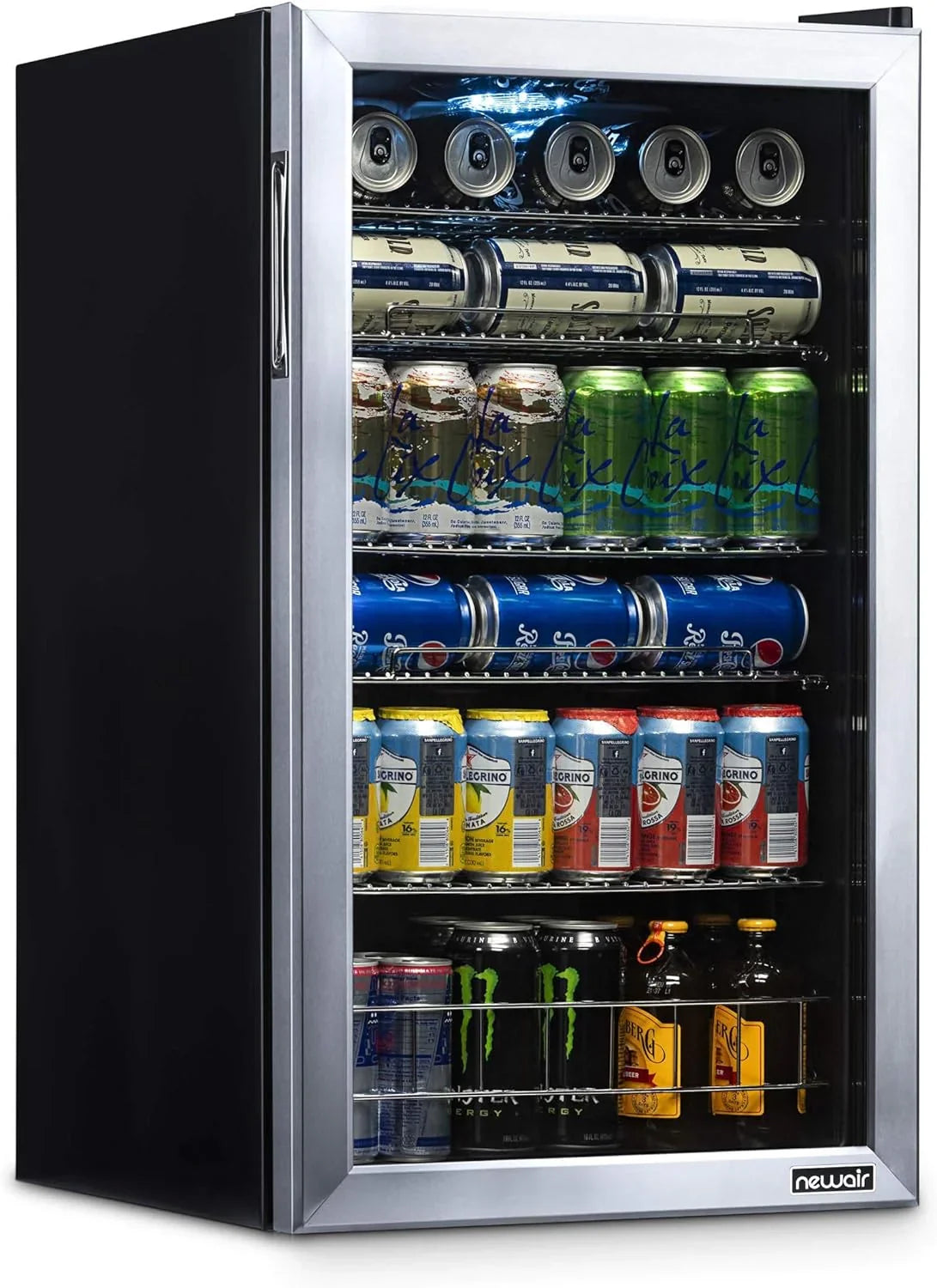 126-Can Beverage Refrigerator Cooler with Glass Door - image 1