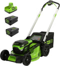 Greenworks 60V 21” Cordless (Self-Propelled) Lawn Mower , 2 x 4.0Ah Batteries and Dual Port Rapid Charger  sgtnighsdesigns - image 1