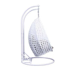 LeisureMod 2 Person Hanging Egg Chair with Stand - Outdoor/Indoor Rattan Wicker Patio Swing Hammock Lounger with Cushions - image 38