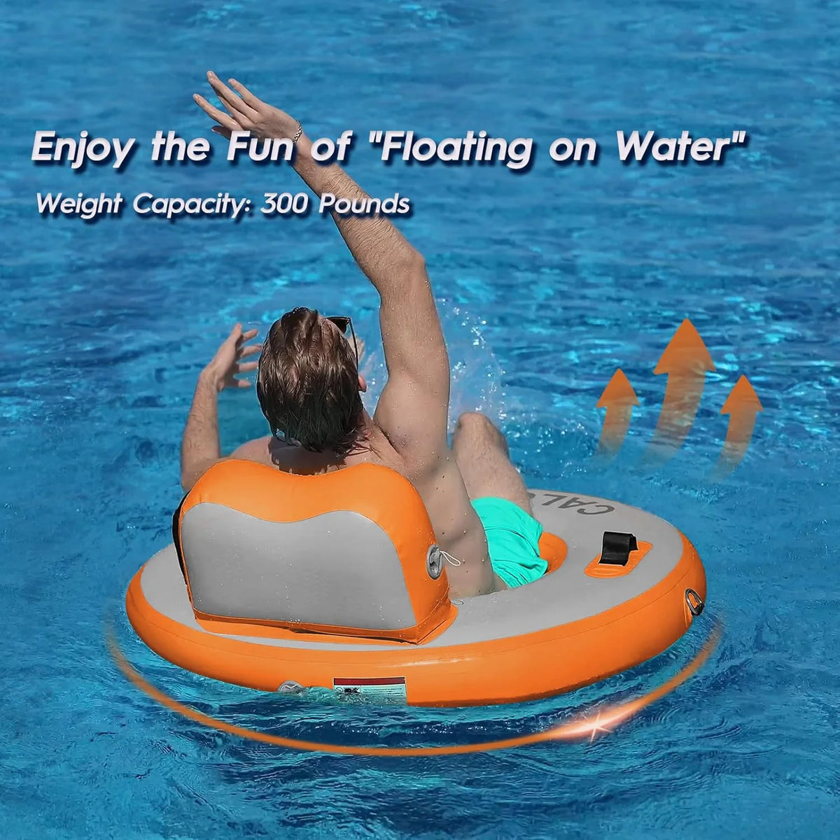 Round Floating Ring Hammock - Heavy Duty Inflatable Raft - image 28