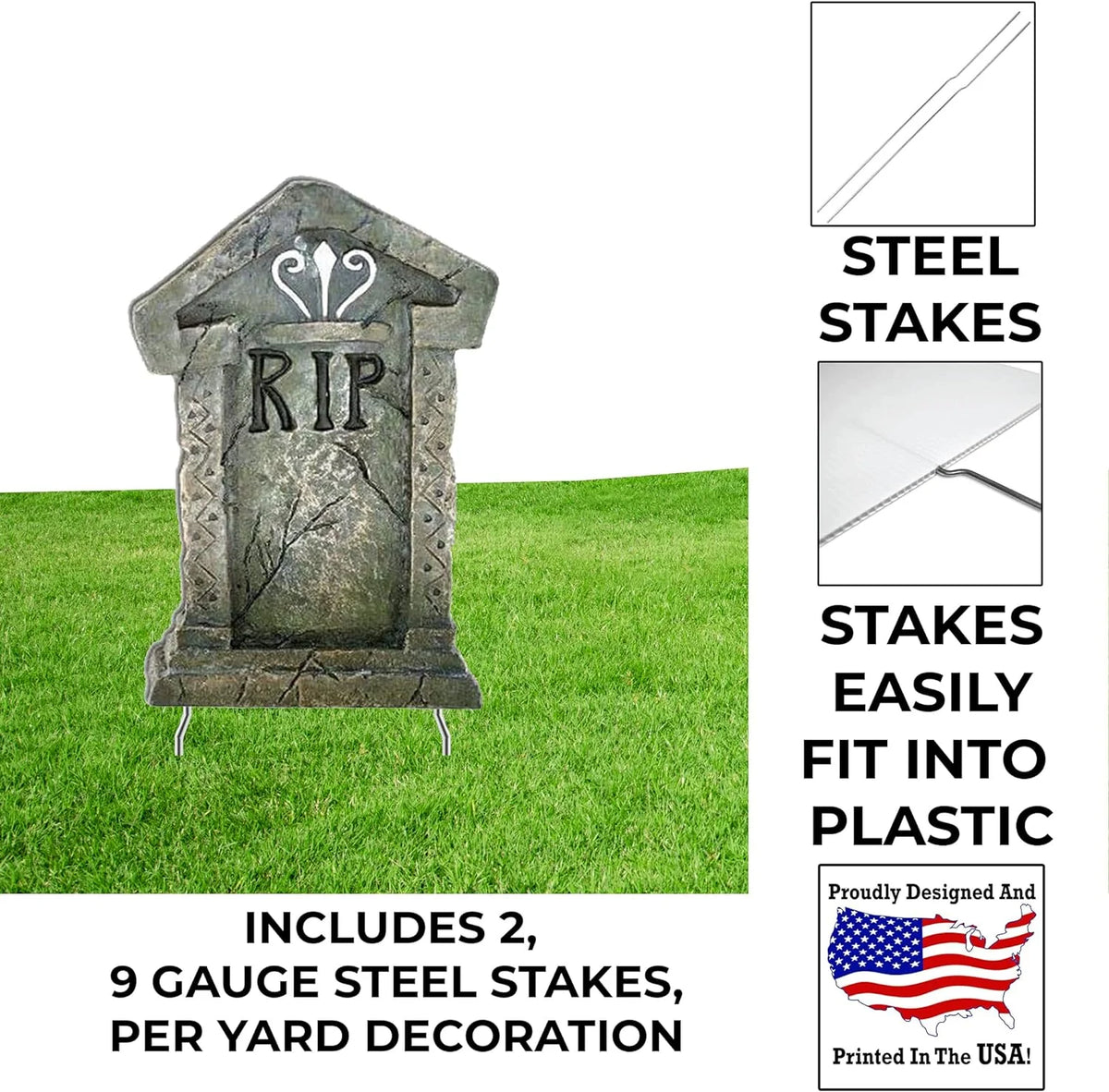 12 Halloween Tombstones for Halloween Cemetery - image 4