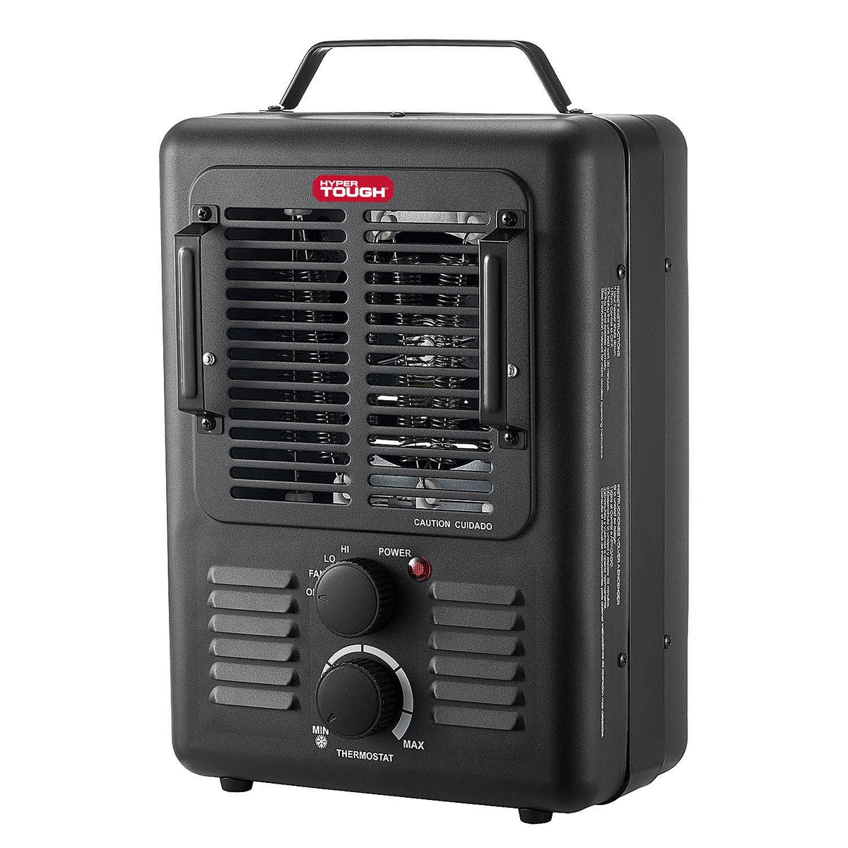 Hyper Tough 1500W Utility Space Heater, Size: 10.24 inch x 6.89 inch x 15.91 inch, Black - image 1