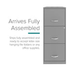 Space Solutions 18" Deep 3 Drawer Smart Letter Width Vertical File Cabinet, Navy - image 19