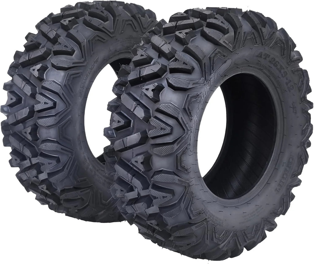 26x12x12 Atv Tires, Set of 2 Atv Tires 26x12-12 6PR, All Terrain Atv/Utv Off-Road Tires, Black - image 9