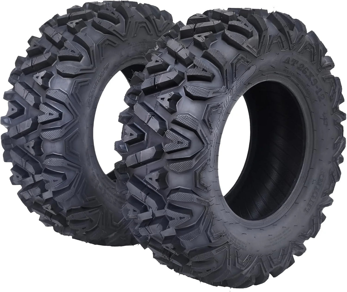 26x12x12 Atv Tires, Set of 2 Atv Tires 26x12-12 6PR, All Terrain Atv/Utv Off-Road Tires, Black - image 9