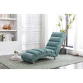 Linen Indoor Chaise Lounge Chair - Dimensions: 58.27" x 21.65" x 34.25" - image 2