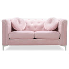 Velvet Button-Tufted Pompano Loveseat - image 32