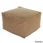 Majestic Home Goods Indoor Wales Poly/Linen Ottoman Pouf - 27" L x 27" W x 17" H - image 7