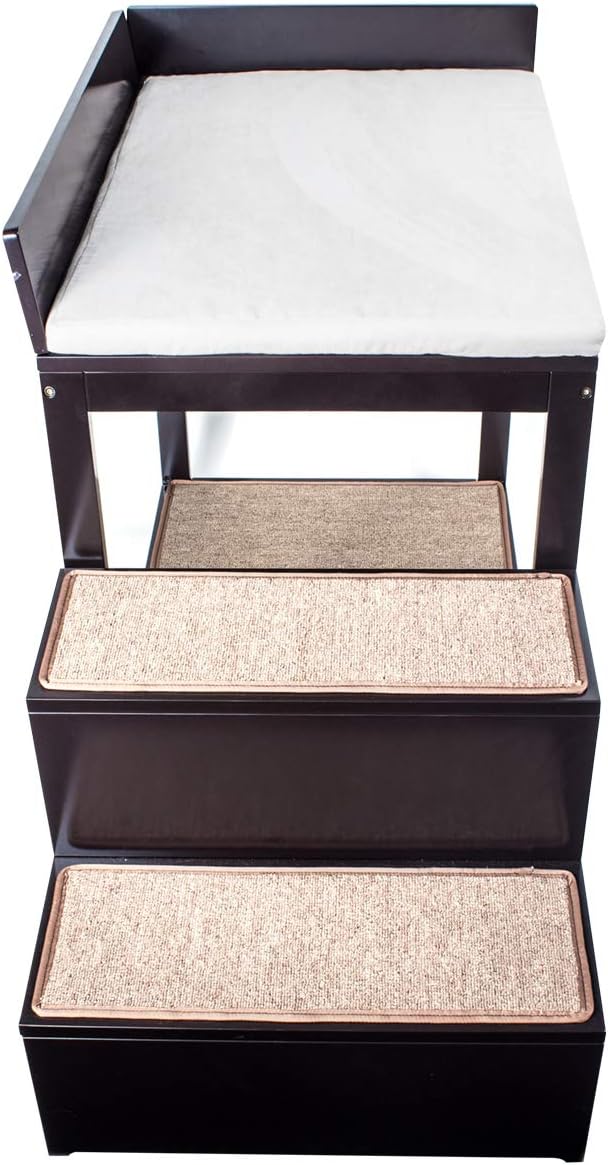 Penn-Plax Buddy Bunk Multi-Level Bed / Pet Stairs for High Beds and Couches / 3 Step System for Small Sized Dogs and Cats / Practical and Accommodating for Modern Homes (DOGF60) - image 2