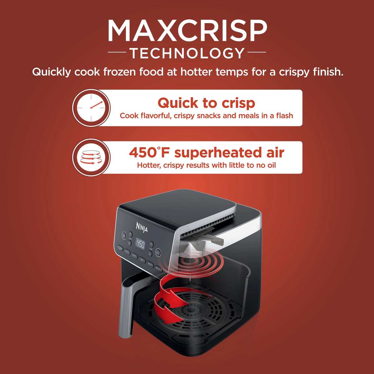 Ninja Air Fryer Pro XL 6-in-1 with 6.5 QT Capacity, Max Crisp, Air Fry, Air Roast, Bake, Reheat, Dehydrate - image 2