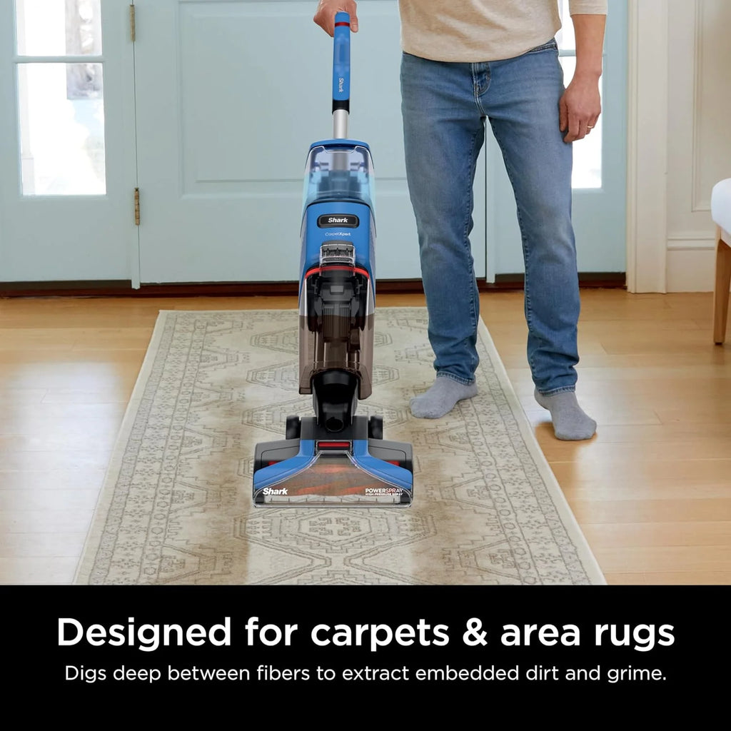 Shark CarpetXpert EX201 Carpet Cleaner, Cyan – Deep Cleaning with StainStriker, Perfect for Pets, Includes Spot & Stain Remover Tools - image 12