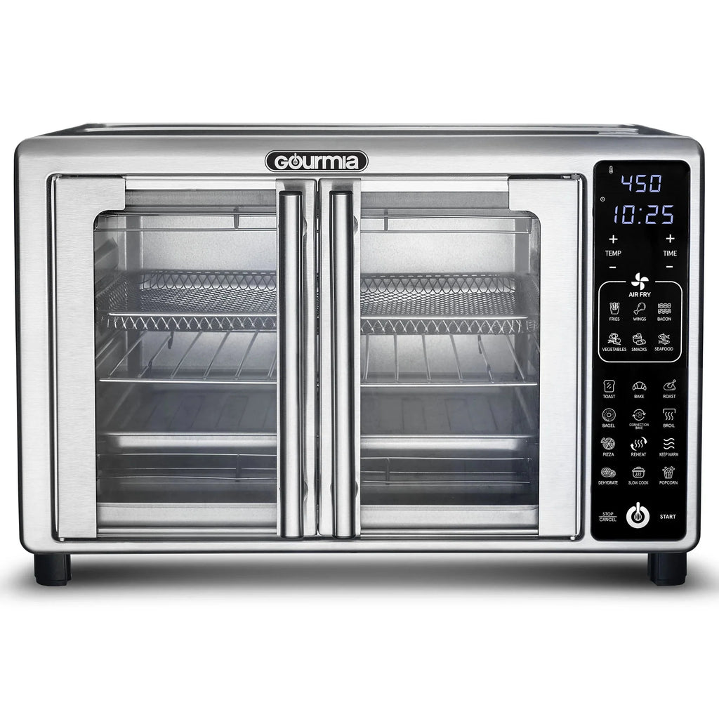 New Gourmia 6-Slice Digital Toaster Oven Air Fryer with 19 One-Touch Presets, Stainless Steel - image 4
