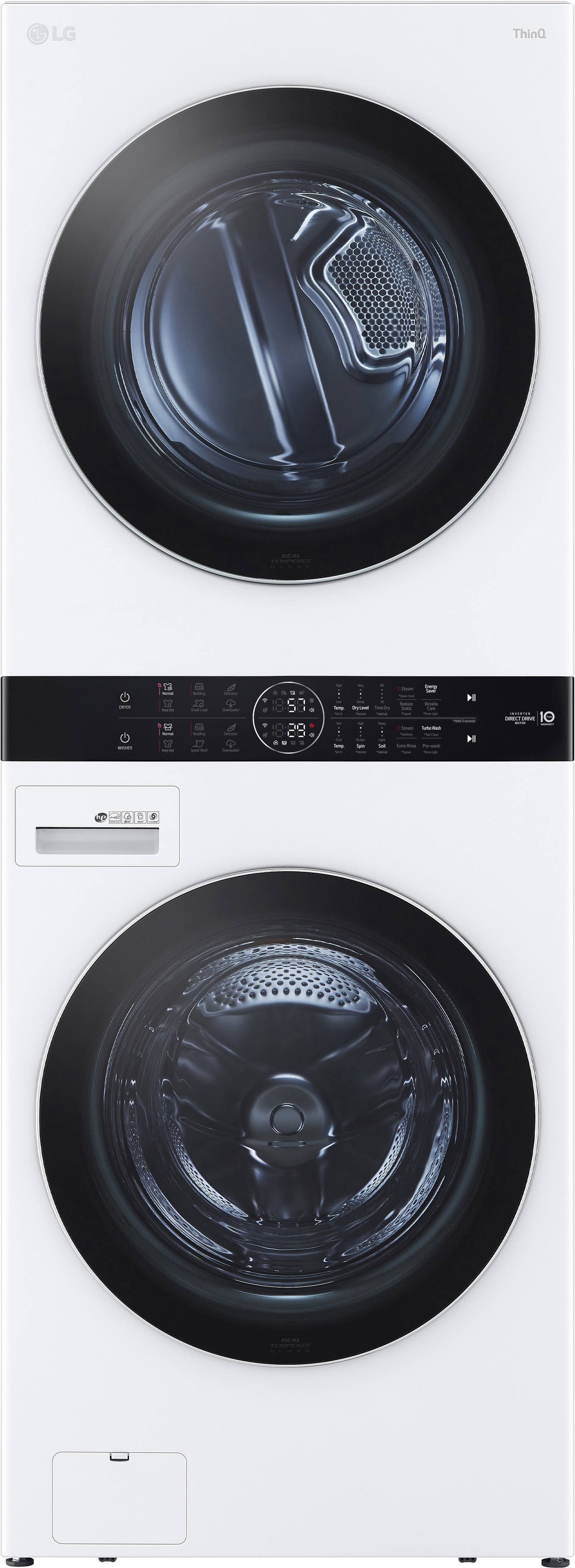 LG WKGX201HWA Single Unit WashTower with Center Control 4.5 Cu.Ft. Front Load Washer & 7.4 Cu.Ft. Gas Dryer ÿ White - image 1