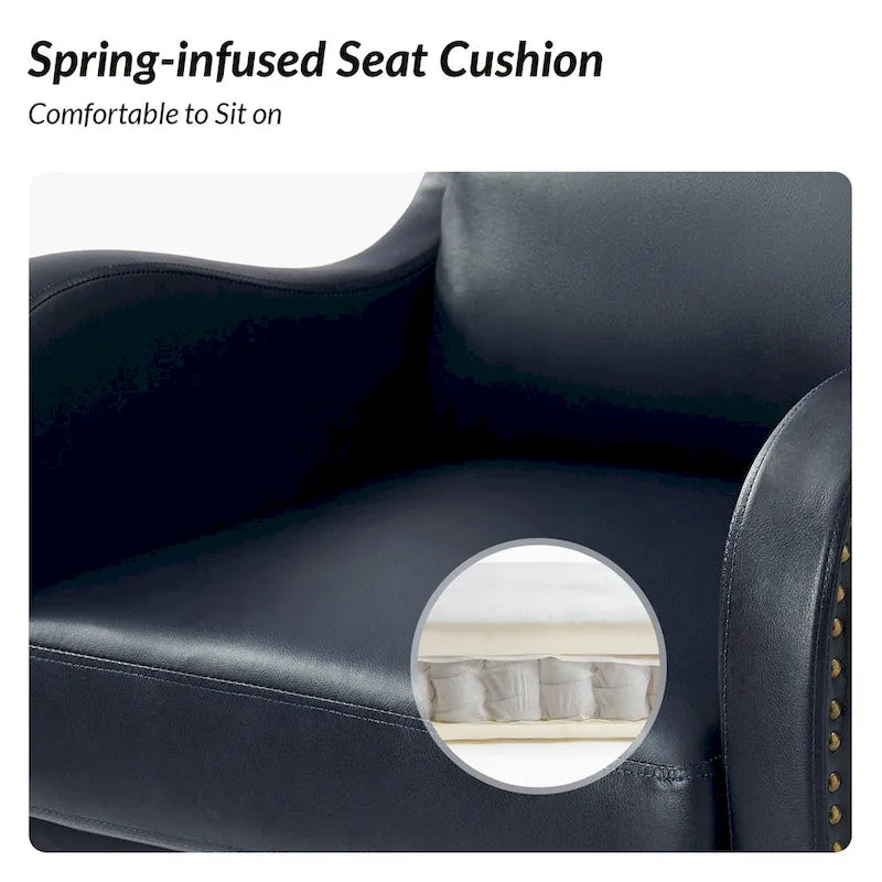HULALA HOME Pete Adjustable Height Faux Leather Swivel Executive Chair with Tilt Mechanism - image 34