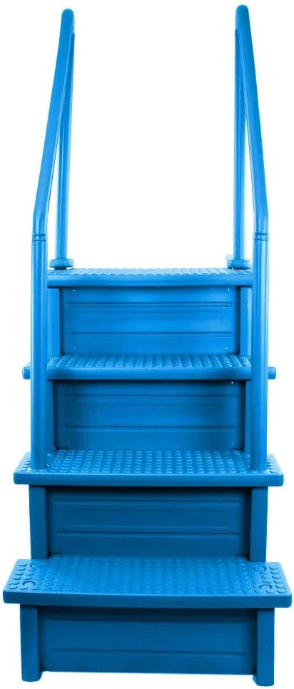 Select Anti-Slip in-Pool Steps / Gray / for Above Ground Swimming Pools / Can Mount to Decks 48" to 54" H / Safety Stairs Capacity Up to 300 lbs - image 6
