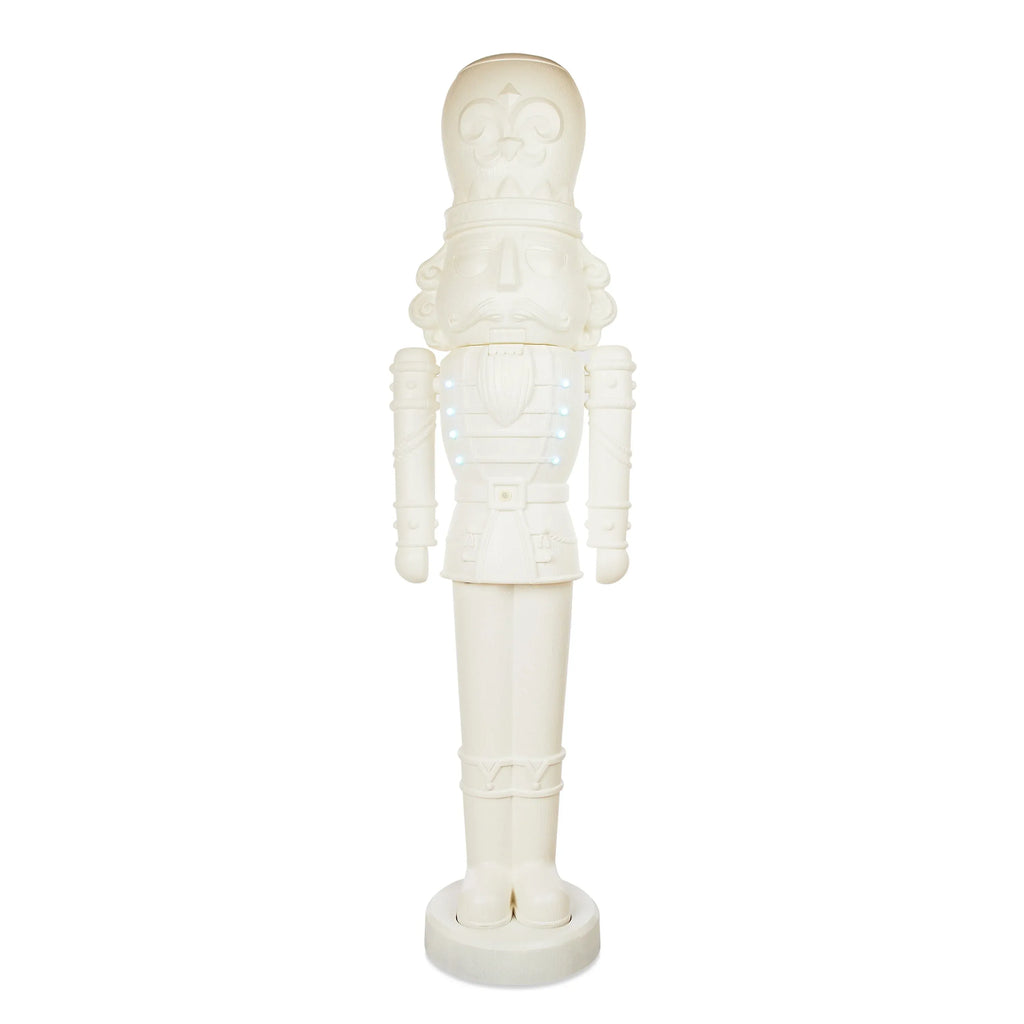 Animated White Nutcracker Blow Mold, 75 in, 6.25 ft, by Holiday Time - image 1