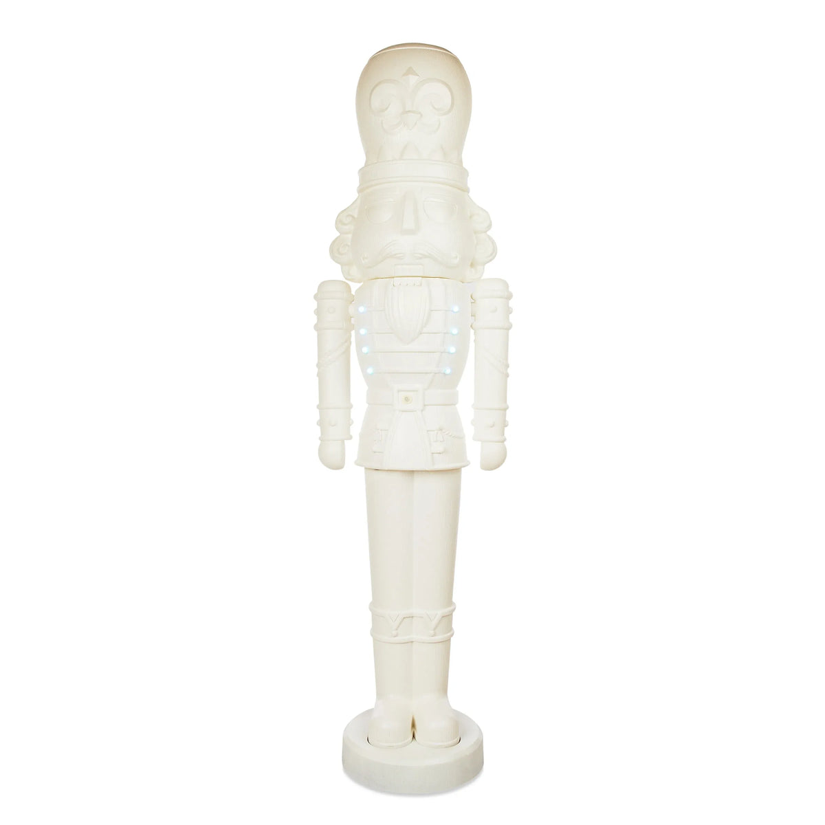 Animated White Nutcracker Blow Mold, 75 in, 6.25 ft, by Holiday Time - image 1