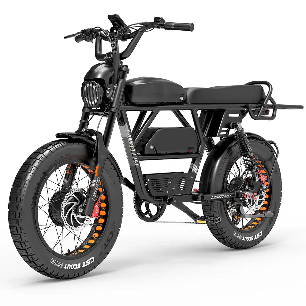 Lankeleisi X-Black Knight 1000W*2 Dual Motor 20" Fat Bike Fully E-Mountainbike 45Ah - image 4