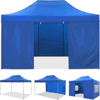 COBIZI 10x20 Heavy Duty Pop up Canopy Tent with 6 sidewalls Easy Up Commercial Outdoor Canopy Wedding Party Tents for Parties All Season Wind & Waterproof Gazebo with Roller Bag,Black(Frame Thickened) - image 204