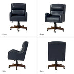 HULALA HOME Pete Adjustable Height Faux Leather Swivel Executive Chair with Tilt Mechanism - image 33