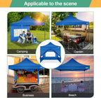 COBIZI 10x20 Heavy Duty Pop up Canopy Tent with 6 sidewalls Easy Up Commercial Outdoor Canopy Wedding Party Tents for Parties All Season Wind & Waterproof Gazebo with Roller Bag,Black(Frame Thickened) - image 187