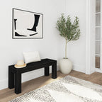 Plank+Beam Modern Dining Bench, Solid Wood Bench for Dining Table, 49", Blonde Wirebrush - image 20