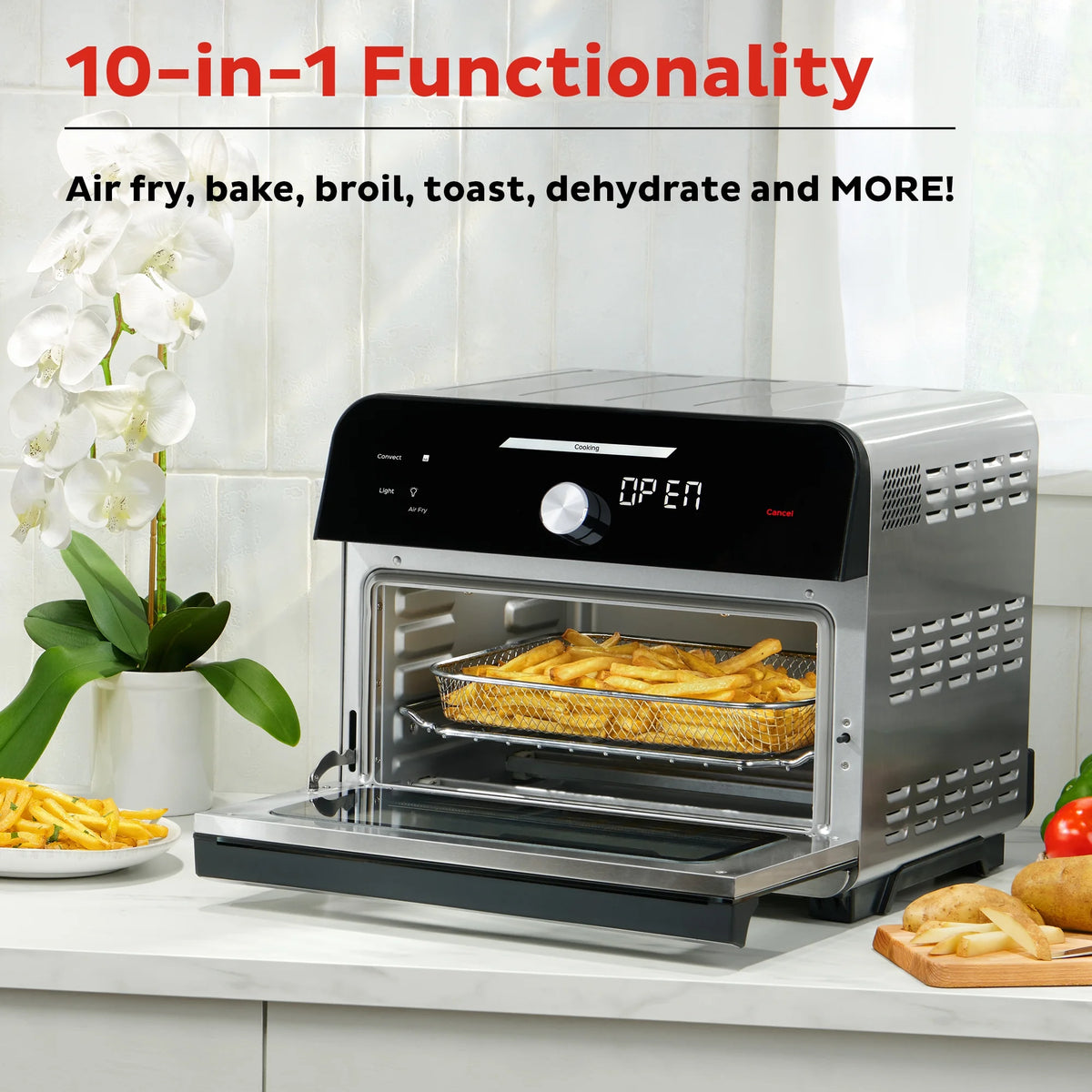Instant Omni Plus 18 L Air Fryer Toaster Oven Combo with 10 - in - 1 Functions, from the Makers of Instant Pot - image 2