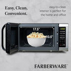 Farberware FMGZ09BKA 0.9 Cu. Ft. Microwave Oven, 900W, Digital Control, LED Display, 6 Cooking Presets, Black - image 35