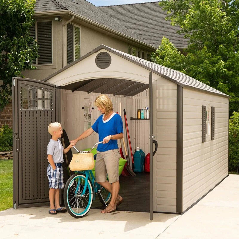 8 ft. W x 17.5 ft. D Plastic Storage Shed - image 1