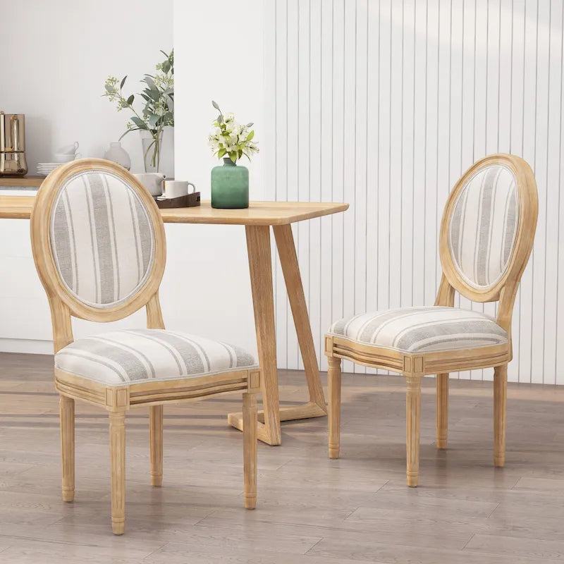 Set of 2 Phinnaeus French Country Fabric Dining Chairs by Christopher Knight Home - image 12