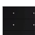 Pemberly Row 3PC Engineered Wood Dresser and Nightstands Bedroom Set in Black - image 11