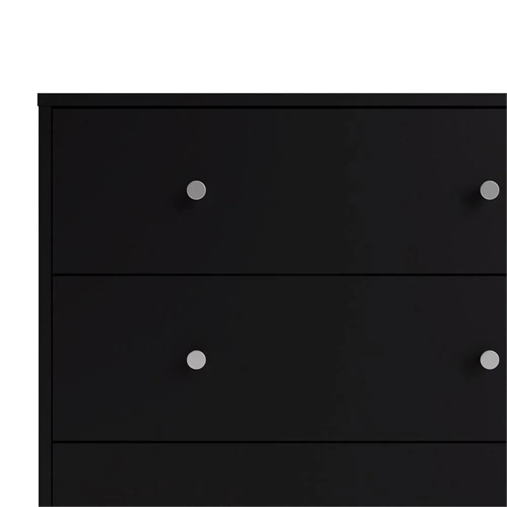 Pemberly Row 3PC Engineered Wood Dresser and Nightstands Bedroom Set in Black - image 11