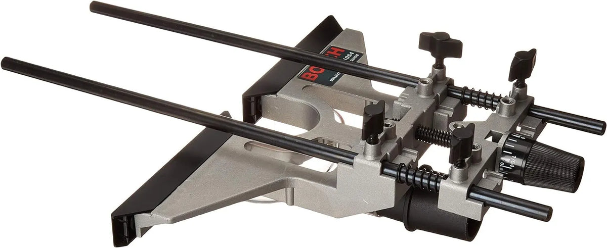 BOSCH 1617EVSPK Wood 12 Amp Router Tool Combo Kit - 2.25 Horsepower Plunge Router & Fixed Base with a Variable Speed - image 9