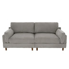 90-Inch Oversized Corduroy Sofa for Living Room with Reversible Cushions - image 34