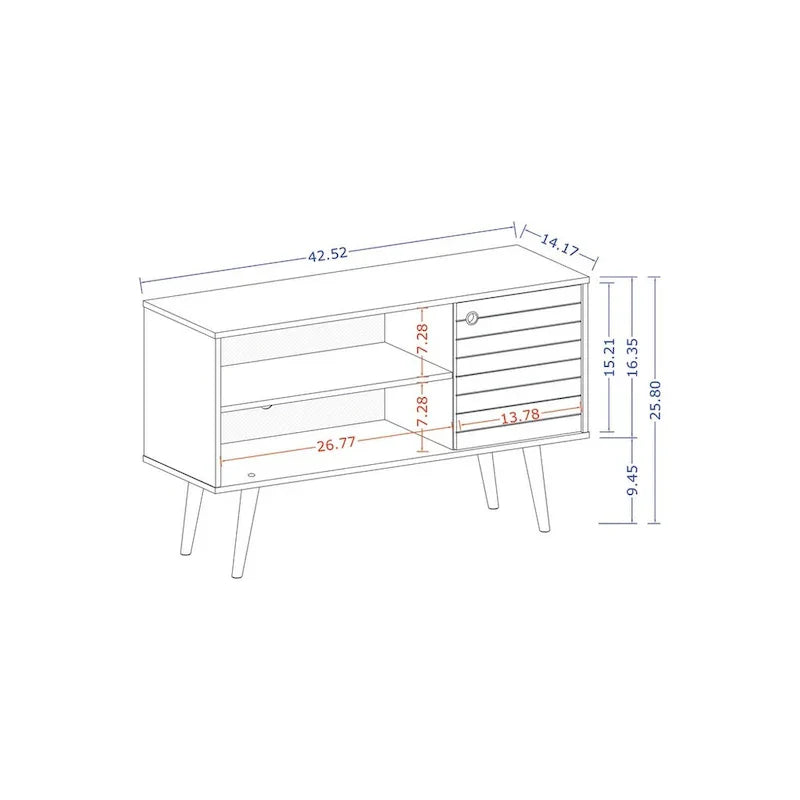 Mid-Century Modern Liberty Dual-Shelf TV Console - image 14
