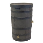 50-Gallon Outdoor Rain Barrel with Wood-Look Finish - image 1