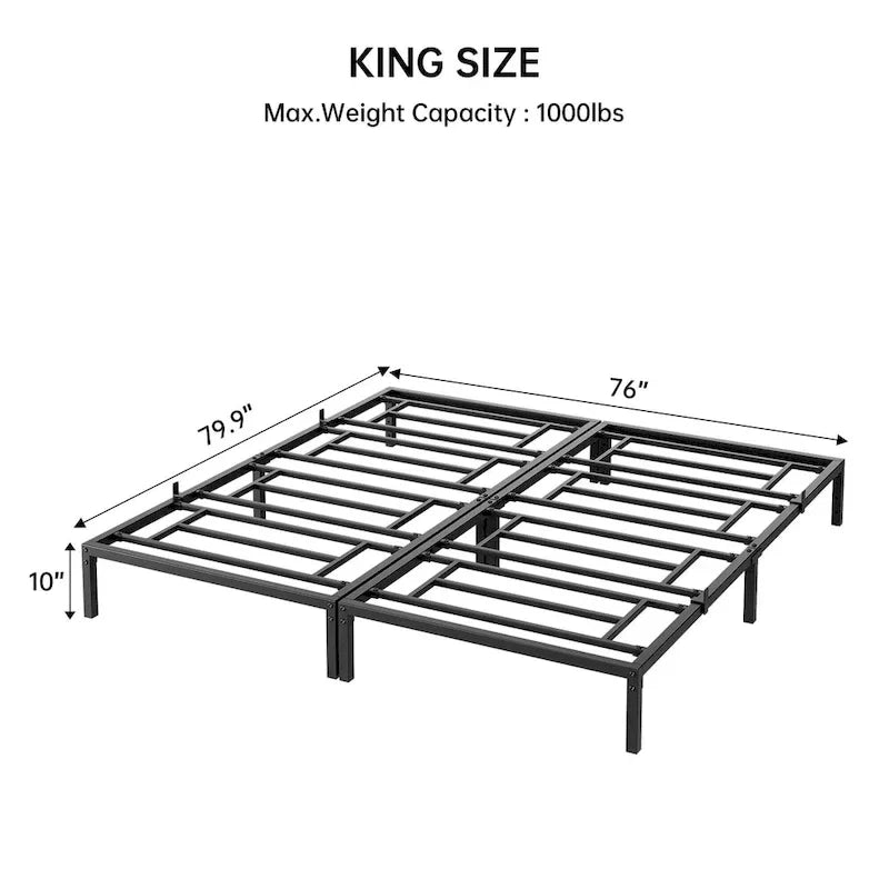 Sturdy Metal Platform Bed Frame - No Box Spring Required - image 19