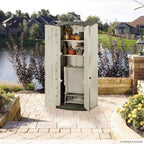 Rubbermaid Vertical Resin Outdoor Storage Shed – Weather-Resistant Plastic Garden Storage Cabinet - image 4