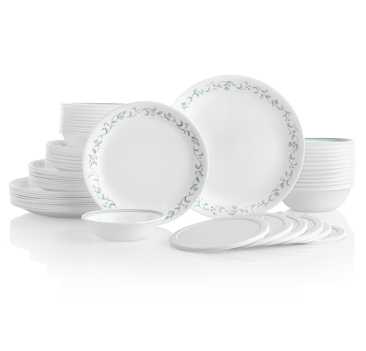 Corelle Country Cottage 66-Piece Glass Dinnerware Set (Service for 12) - image 1