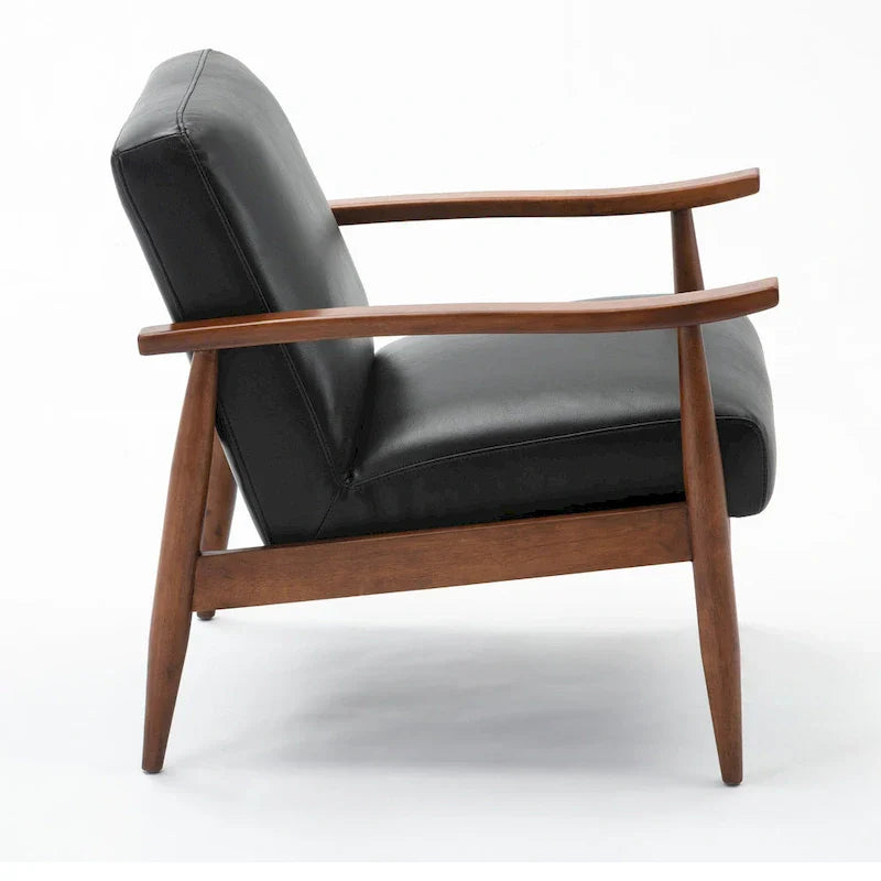 Greyson Living Anna Faux Leather Accent Chair with Wood Base - image 7