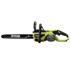 Ryobi 18′′ 40V Cordless Chainsaw Kit with Battery & Charger, Green - image 3
