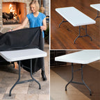 Lifetime Combo Set of (4) 8 - Foot Rectangle Folding Tables & (32) Chairs, Indoor/Outdoor Use, White (80147) - image 17