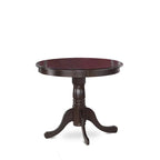 East West Furniture 5-Piece Round Dining Set - Cappuccino Kitchen Table with 4 Chairs (Seat Options Available) - image 3